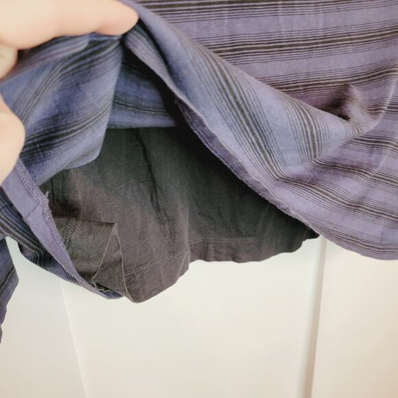 Vince double layer hoodie Size XL blue striped long sleeved Casual Y2K Comfy - Picture 5 of 7